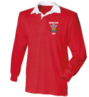 Wales Grand Slam 2019 retro rugby shirt available in sizes small to 3XL