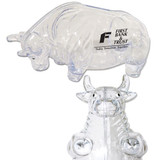 Bull Shaped Money Bank - Clear