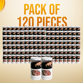 5.5 inch high Cardboard Donation Cans with tin top and bottom- Custom Printed Label, Eco-Friendly, Case of 120 Pieces