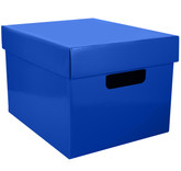 Tote and Store Box, for Office or Classroom use ,Assorted Colors (Pack of 6)