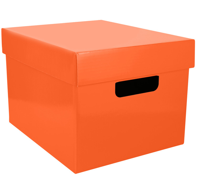 Tote and Store Box, for Office or Classroom use ,Assorted Colors (Pack of 6)