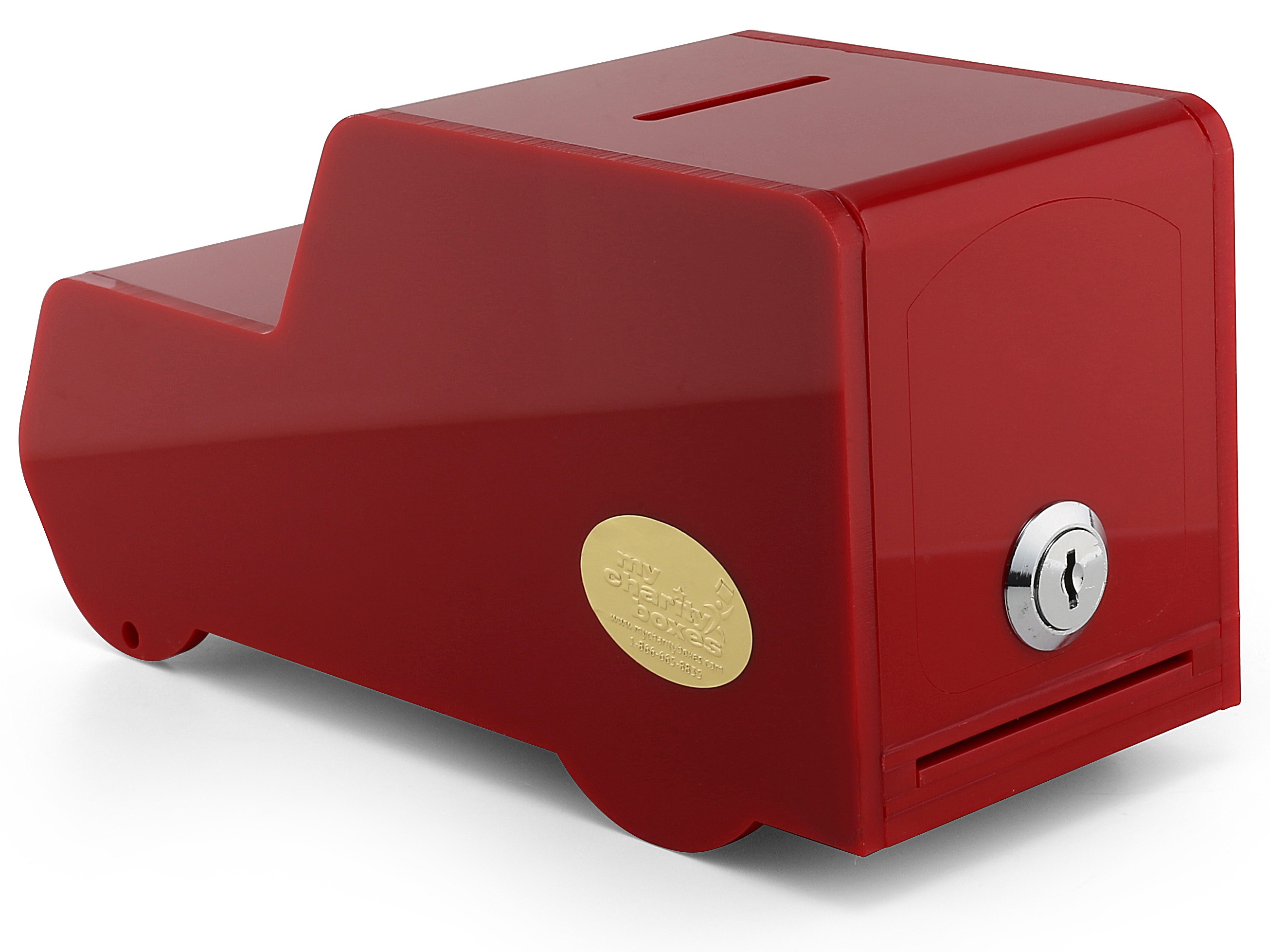 Vehicle Shaped Acrylic Donation Box with Lock 
