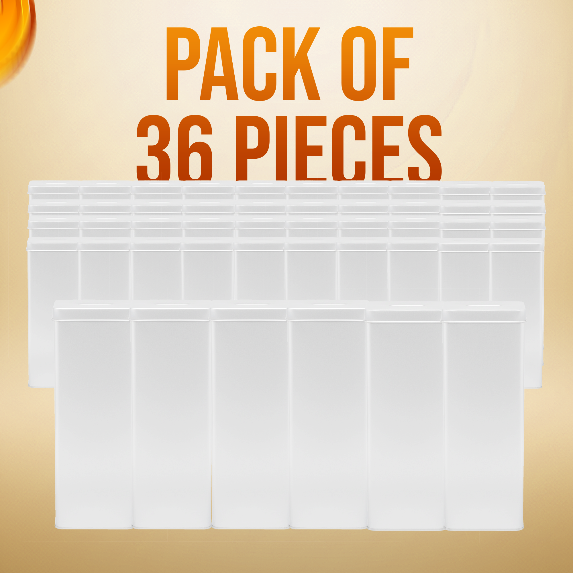 Tall Tin Donation Box with Slotted Lid - Blank Finish, Case of 36