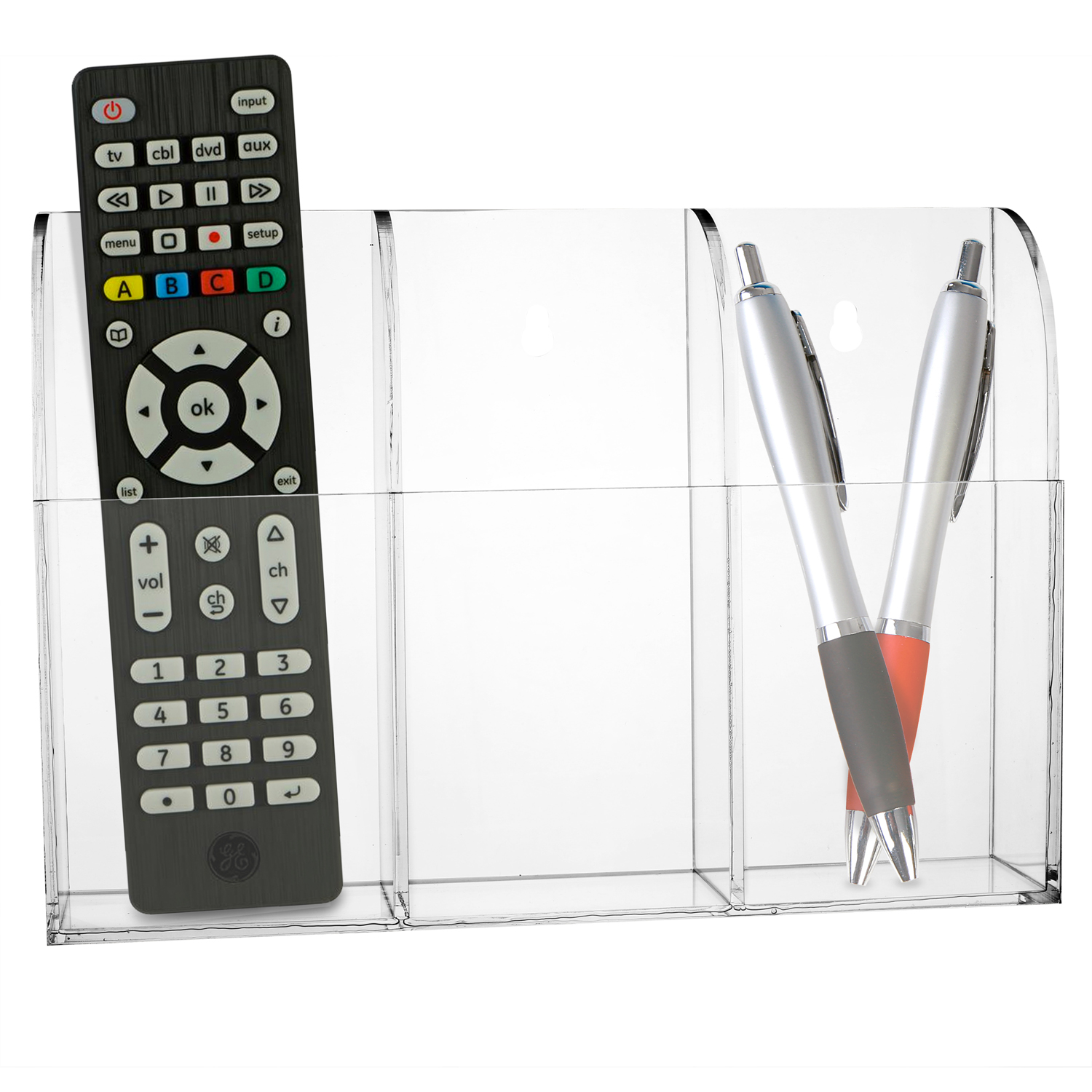 Details about   Case TV Remote Control Holder Case Acrylic Clear Wall Mount Storage Box 