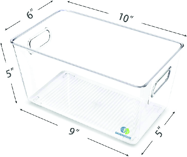 Clear Plastic Pantry Organizer Bins,food Storage Bins For