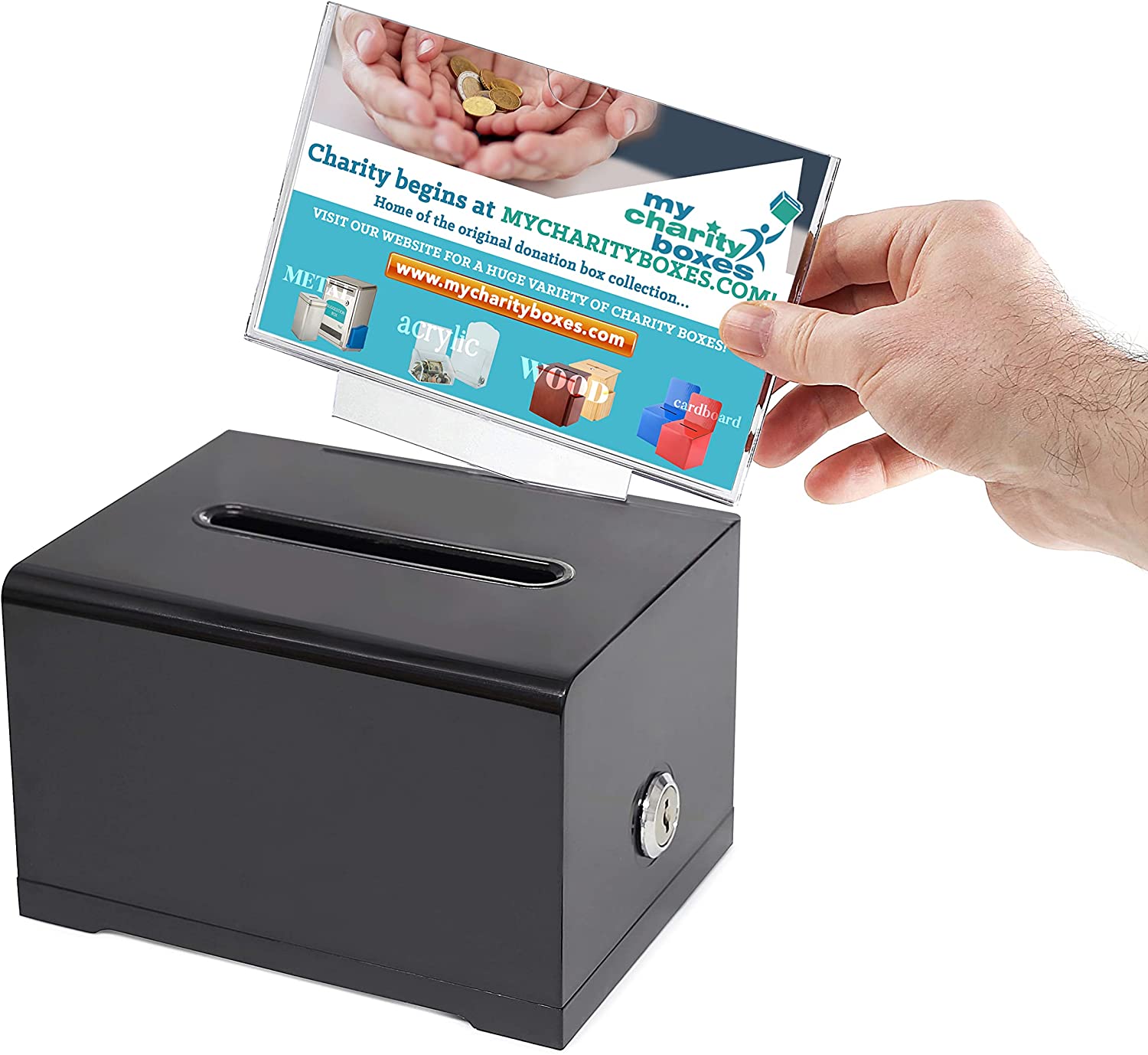 Plastic Ticket Collection Box With Lock, Plastic Suggestion, Donation,  Comment, and Ballot Box : TAP Plastics