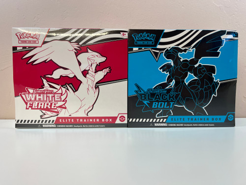 Pokémon - Trading Card Game: SV Black Bolt & White Flare Elite Trainer Box Bundle