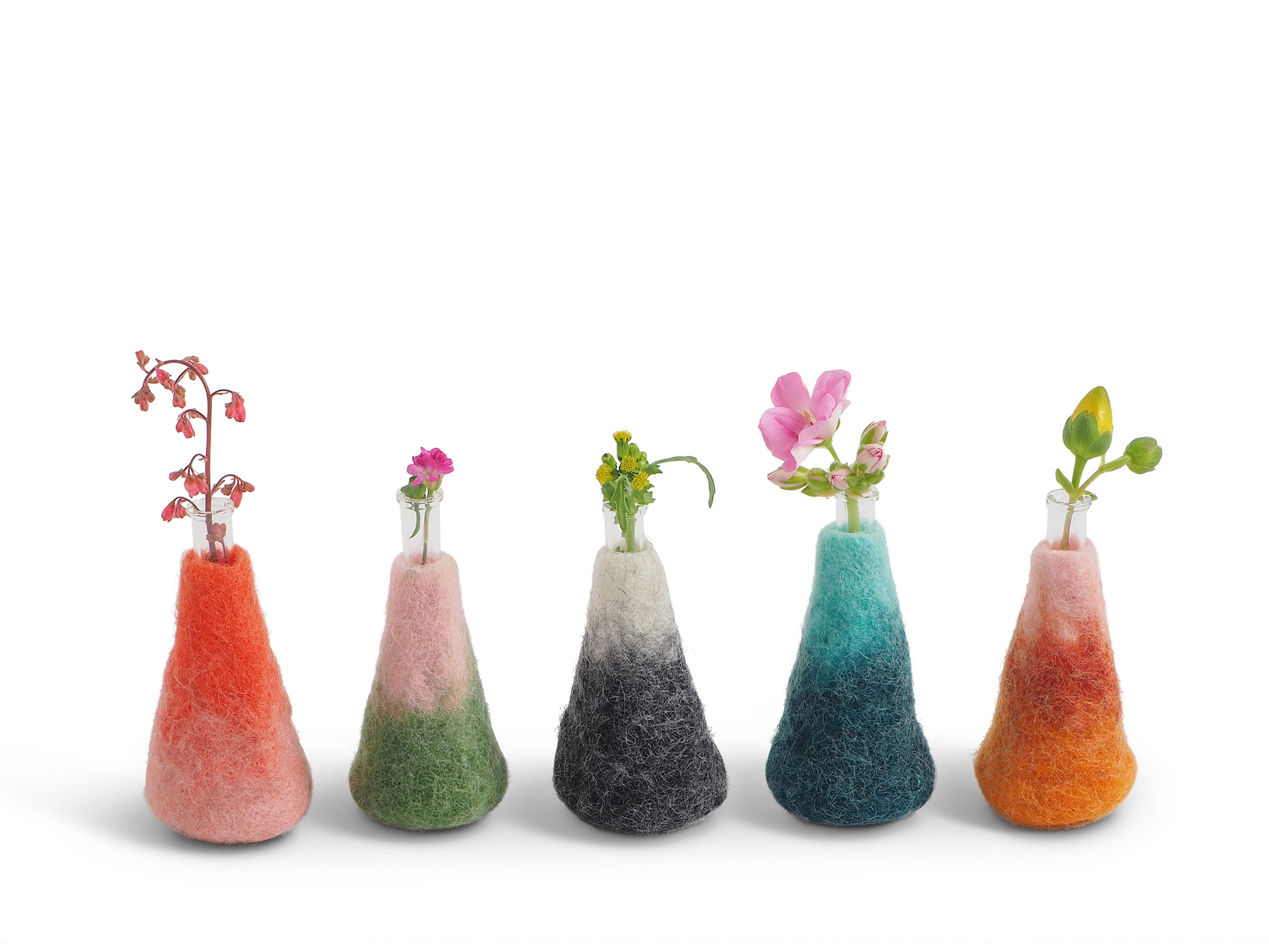 Wool Felted Vases Scandinavian Home Decor The Down Comforter Store