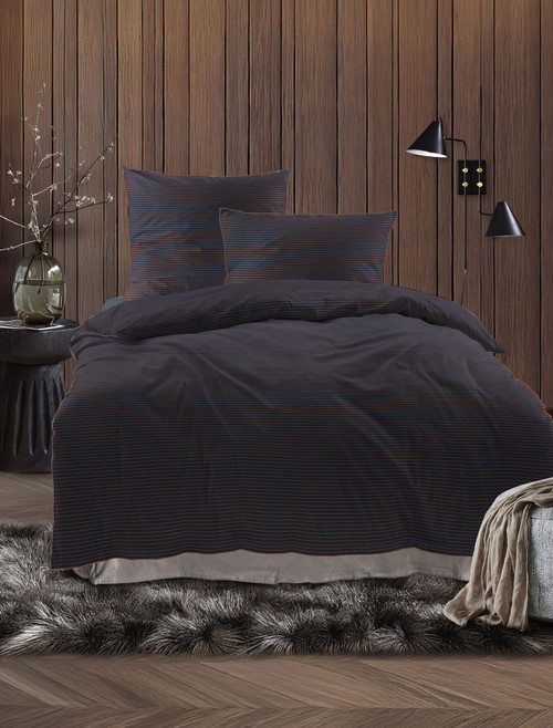 Duvet Cover Set TOKYO / Navy / Copper / *new*