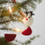 Scandinavian Christmas Decorations in Wool *Reindeer in white*