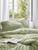 Duvet Cover Set SKY *lime green  seersucker cotton*