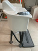 Raised console with frame