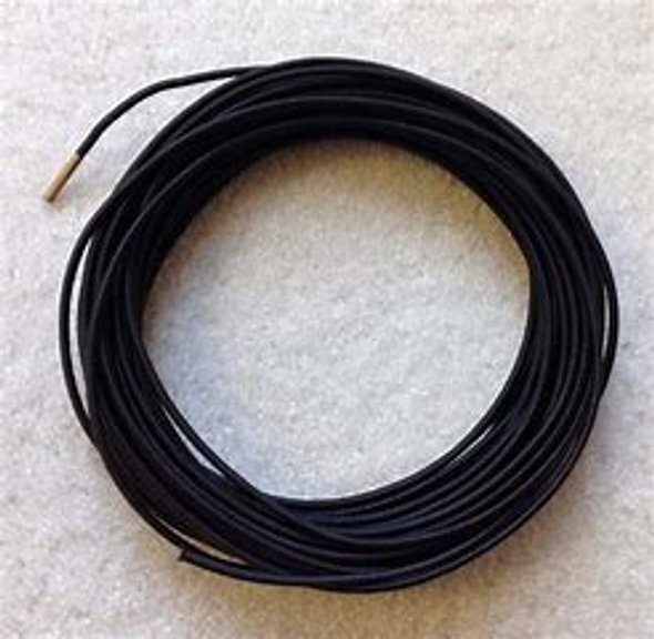 1/4" Black bungee cord sold by the foot