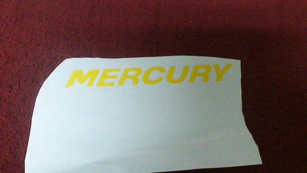 Mercury Decal set 21"X3"