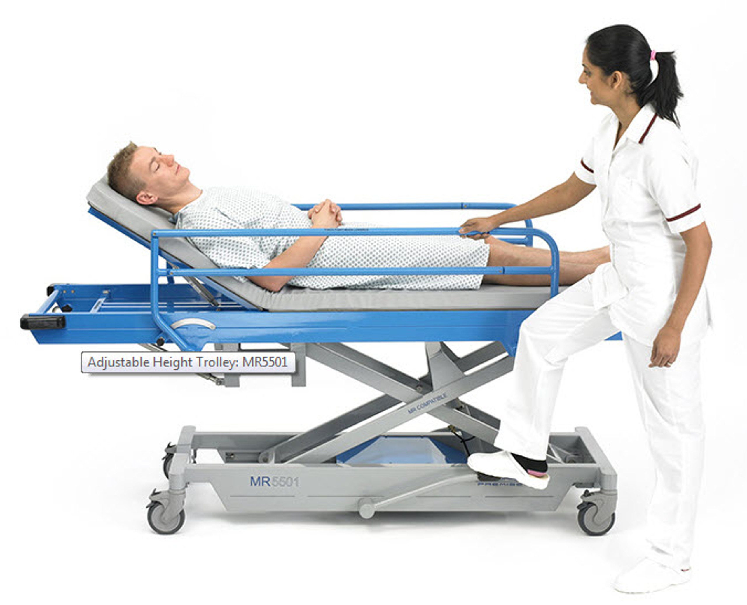 MRI Adjustable Height Stretcher CSP Medical