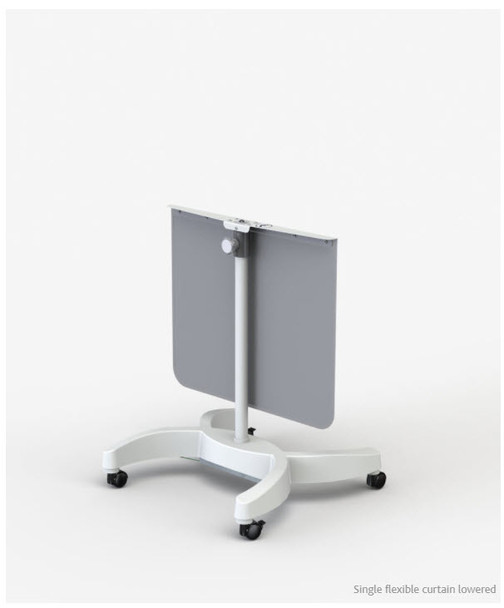 Flexible Height Adjustable Mobile Shield - Single /Double Panel