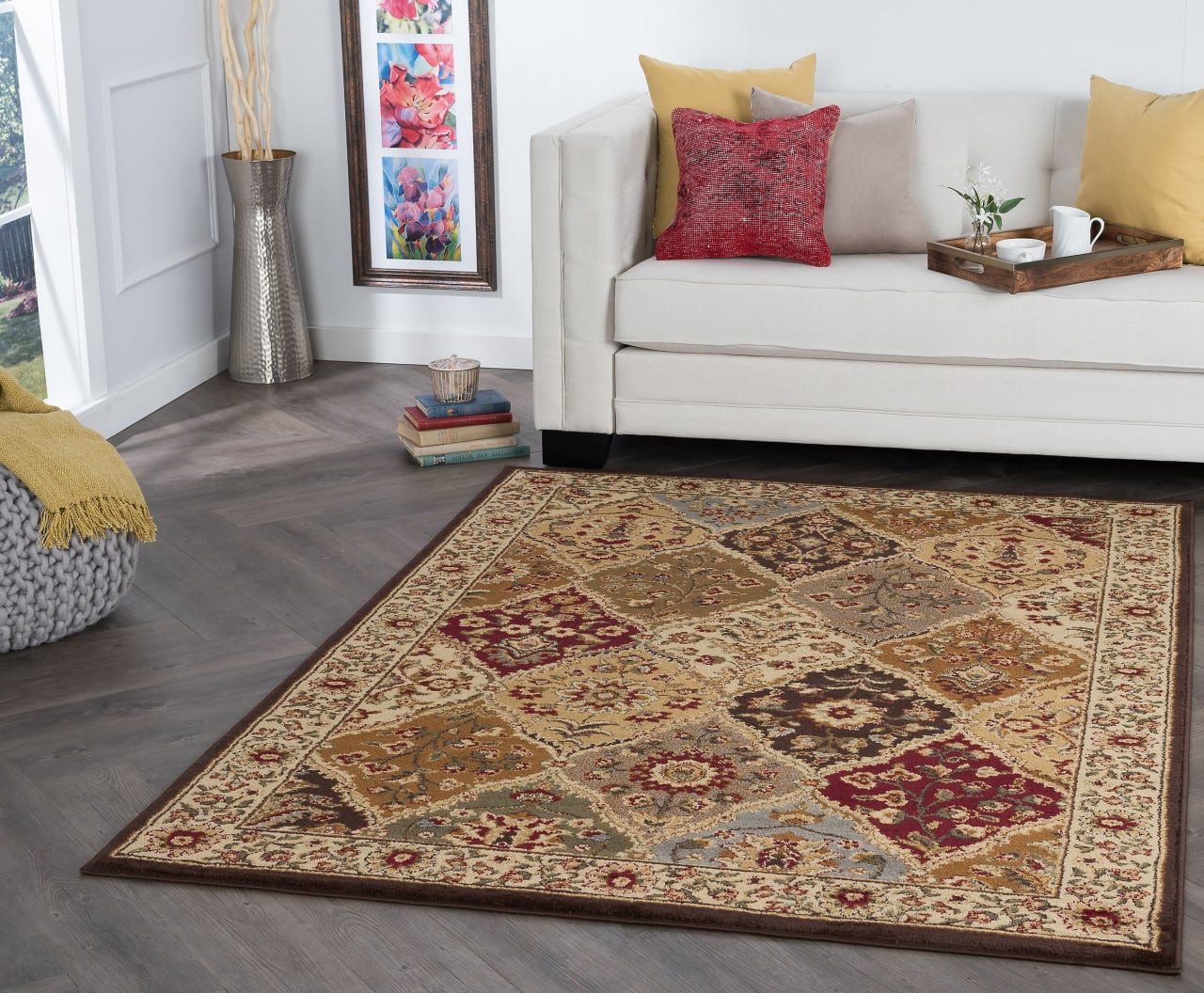 Cambridge Traditional Abstract Area Rug | Traditional Rugs