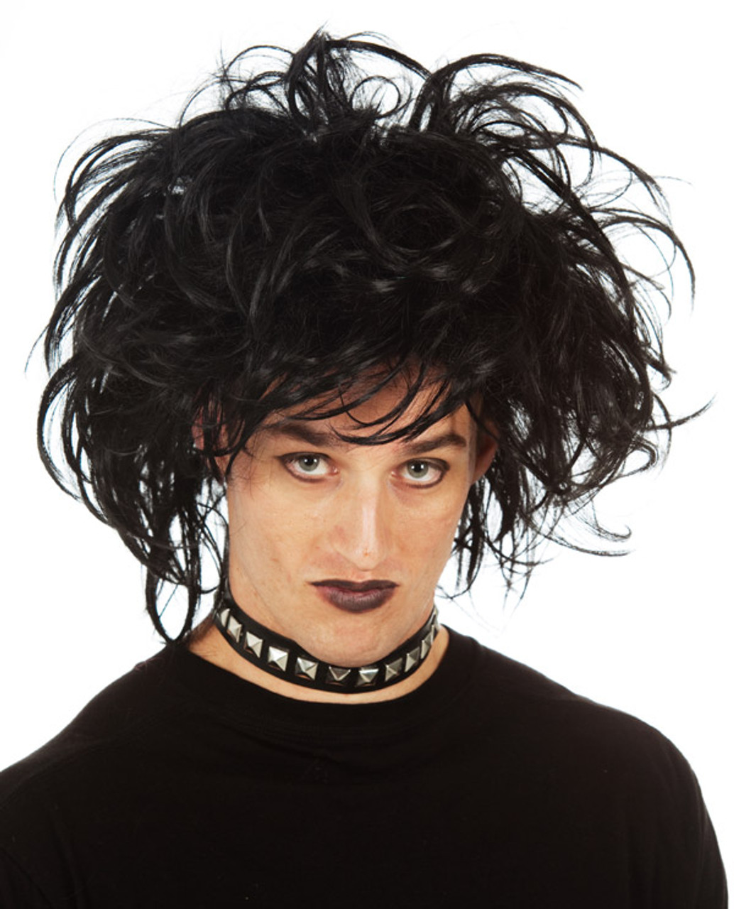 Black emo shop wig