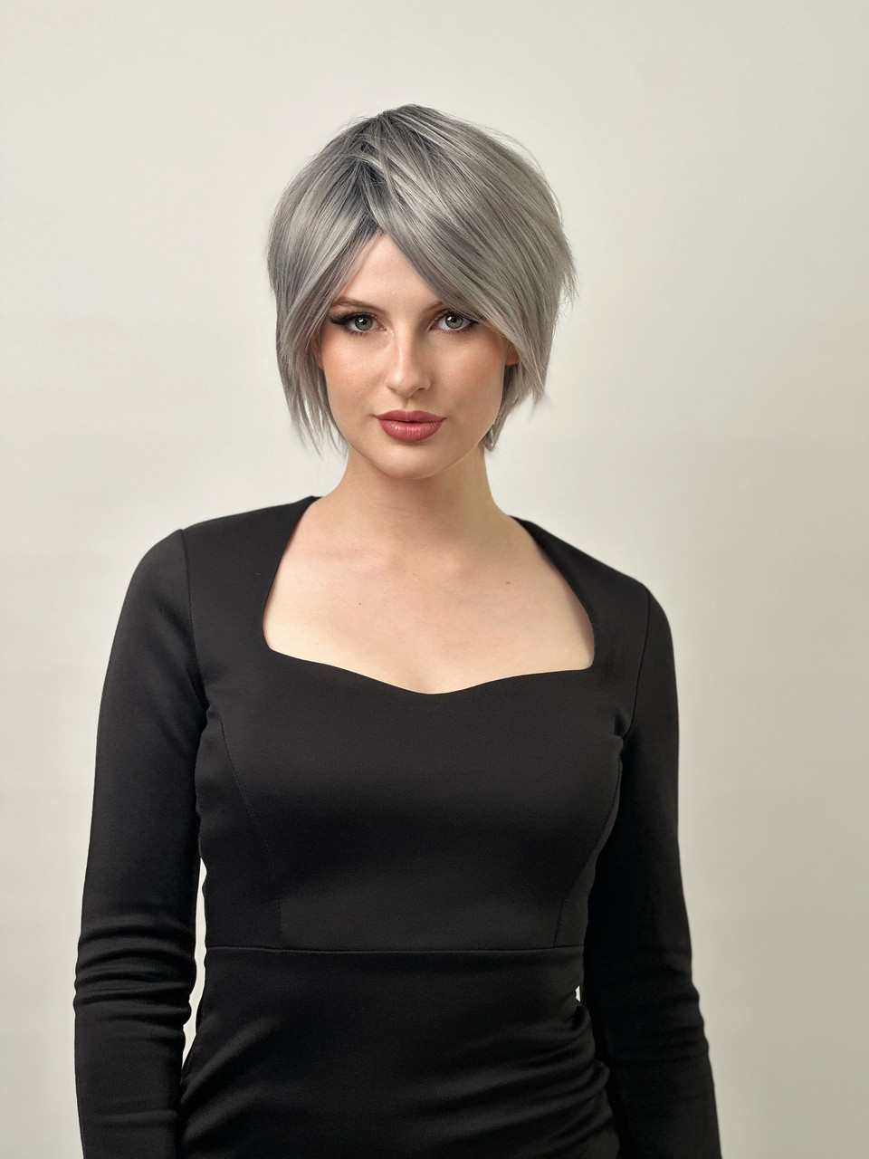 Black and Grey Ombre Women's Wig