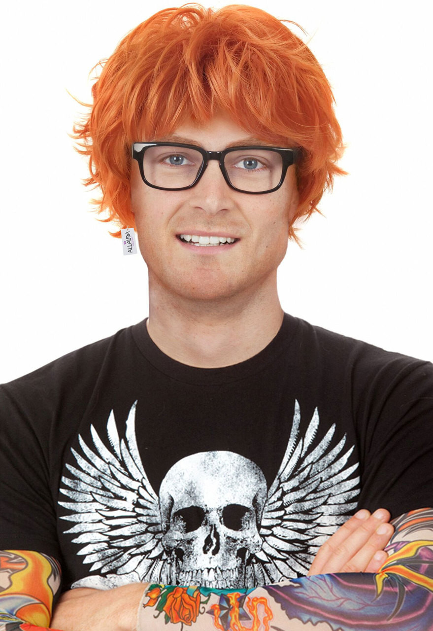 orange spiky wig