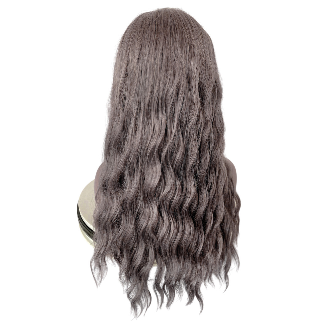 RHYLEE Lace Front Light Ash Brown Long Water Waves with Fringe