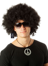 Jumbo Black Afro 70's Disco Costume Wig - Unisex - by Allaura