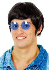 Black Mens 60's Mod Costume Wig - by Allaura