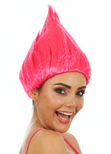 Pink Troll Doll Costume Wig (child/adult)