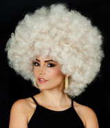 Super Jumbo Dark Blonde 70's Afro Disco Costume Wig (High Quality)