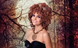 Foxy Babe 70's Brown Disco Afro Wig
