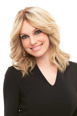 CARA - Human Hair Lace Front Monofilament Layered Bob Wig - by Jon Renau