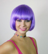 Deluxe Classic Purple Bob Costume Wig