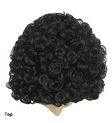 Black Glamour Ringlets Costume Wig
