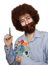 Bob Ross Painter Brown Afro and Beard - by Allaura
