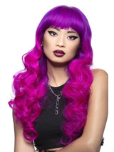 Manic Panic Fuchsia Passion Long Purple Curls with Fringe