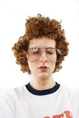Napoleon Dynamite Afro with Glasses