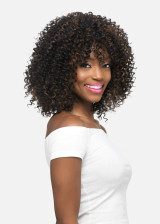 PRISHA - 12″ HEAT RESISTANT LAYERED WATER WAVE CURLS WITH BANGS FS1B/30