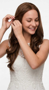 BAILEY - Lacefront Chestnut Brown Waves - by Queenie Wigs