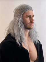 Geralt Grey Witcher Half Ponytail By Allaura