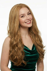 ELOISE - Lace Front Light Brown Curly Wig - by Queenie Wigs