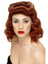 Auburn Pin Up Girl Wig