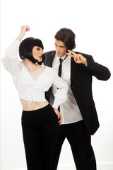 Iconic Pulp Fiction Costume Retro Duo 2023 - Mia & Vincent