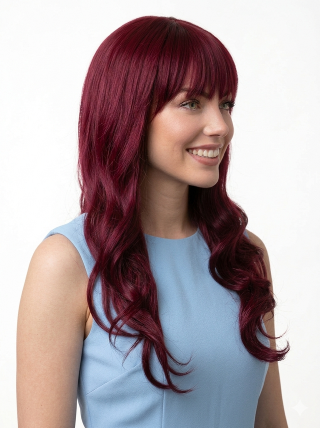 DELUXE Jenna (Burgundy Red 118) Long Fashion Wig