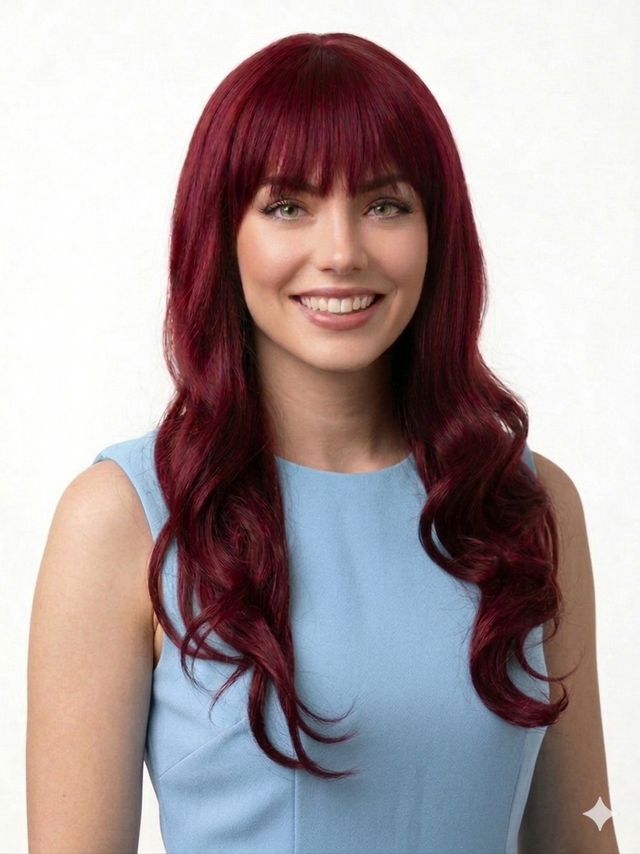 DELUXE Jenna (Burgundy Red 118) Long Fashion Wig