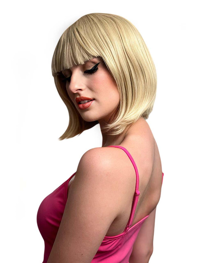 DELUXE Ally (Blonde 24T613) Premium Fashion Wig / 1920's Flapper Bob - Heat Resistant