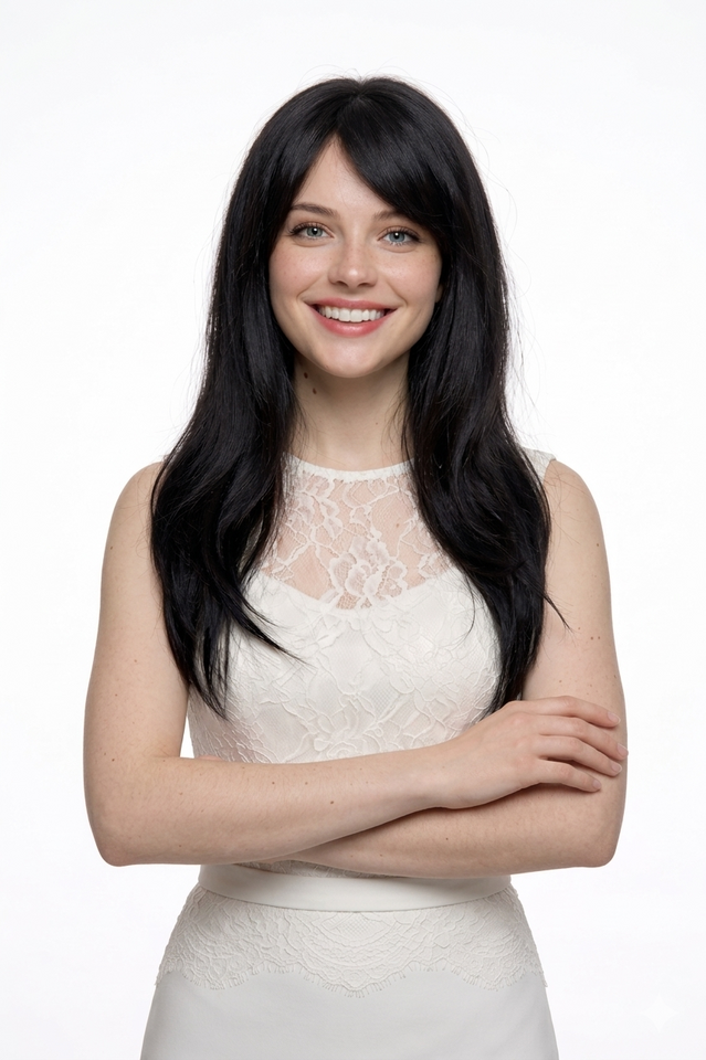 SHERIDAN - Heat Resistant Black 23" Straight Wig - by Allaura