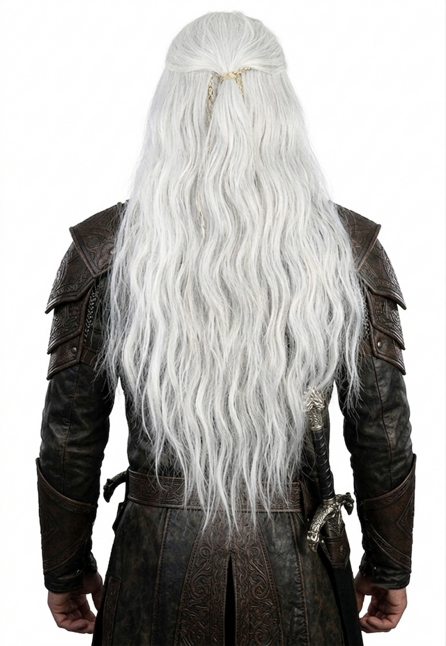 Long White Blonde with Braids Unisex House of the Dragon Game of Thrones 9206