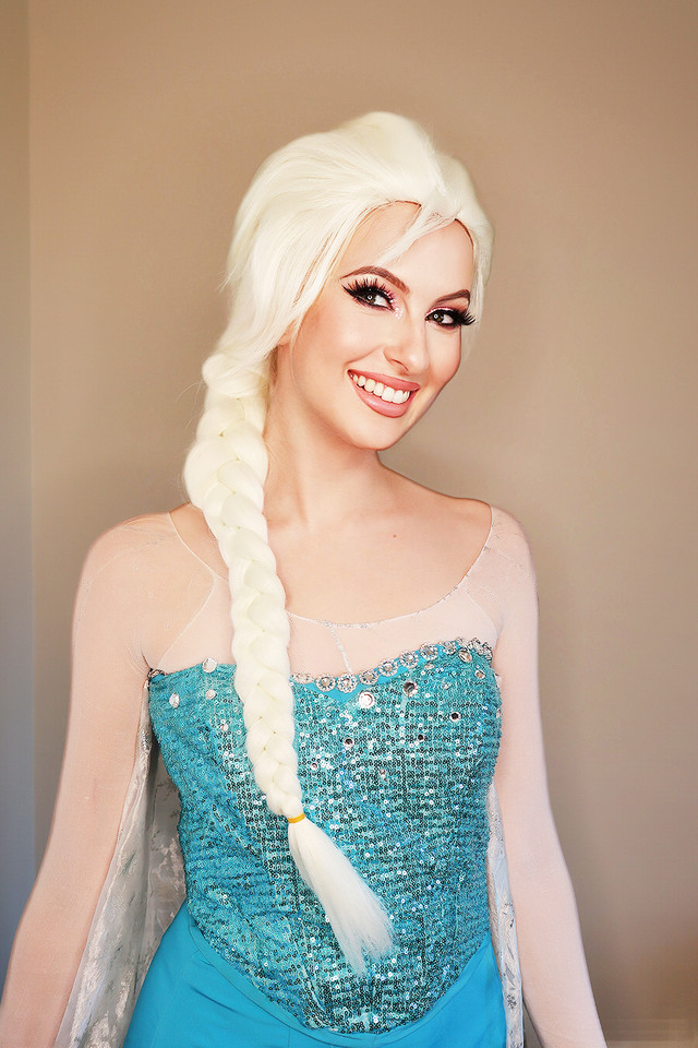 DELUXE Adult Sized Frozen Inspired Elsa Costume Wig - by Allaura