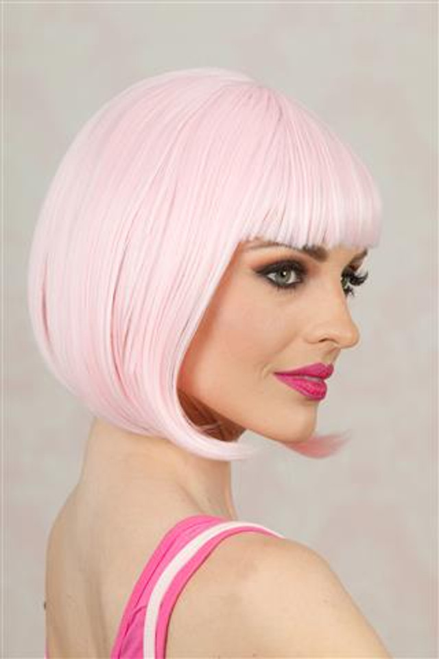 Deluxe Long Bob (Light Pink) Costume Wig