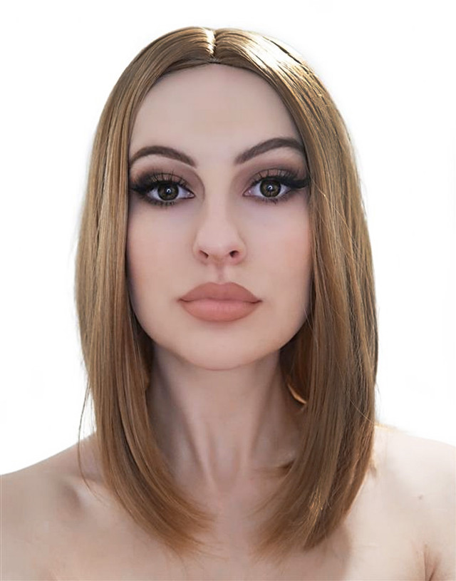Long Light Brown Bob Costume Wig - by Allaura